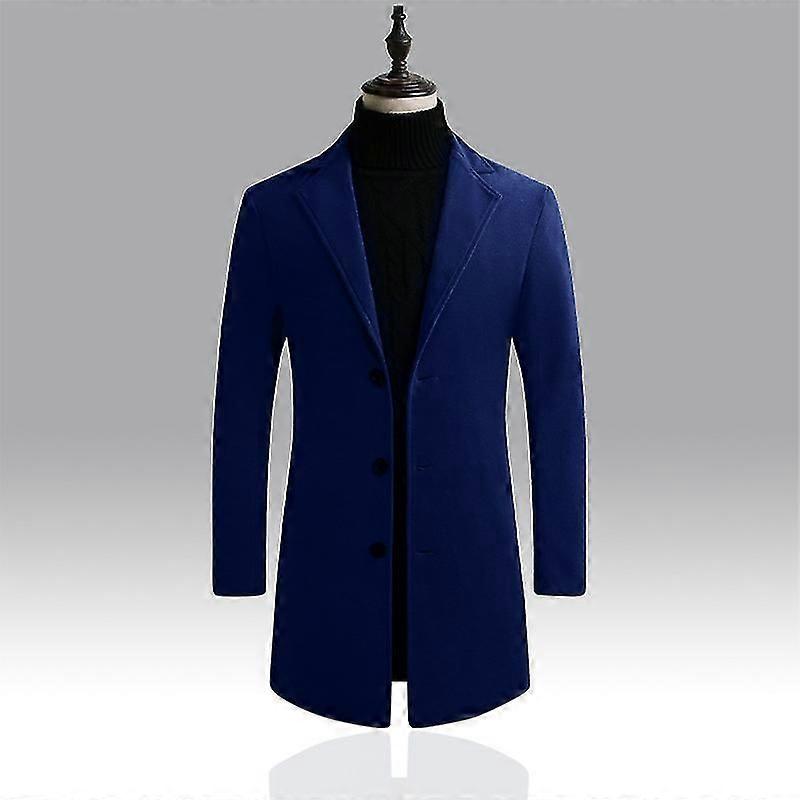 Long Coat Coat Navy 3Xl