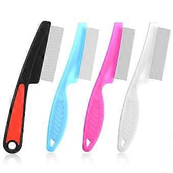 4 Pcs Stainless Steel Dandruffs Comb, Fine Tooth Psoriasis Comb Metal Lice Combs Dandruff Remover Scalp for Dandruff, Lice, Thick, Dry, Curly Hair