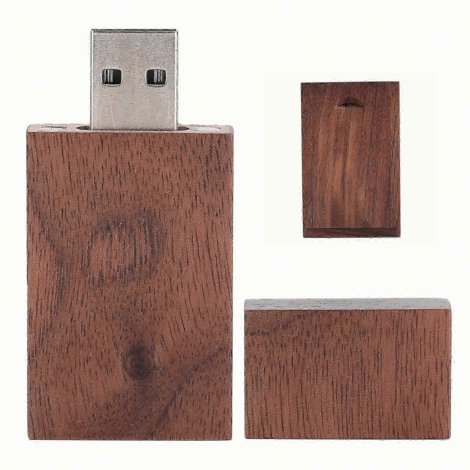 Ahşap Görünümlü Taşınabilir USB Flash Bellek (Kutu Dahil), Windows ve Mac OS ile Uyumlu, Veri Depolama ve Aktarımı İçin