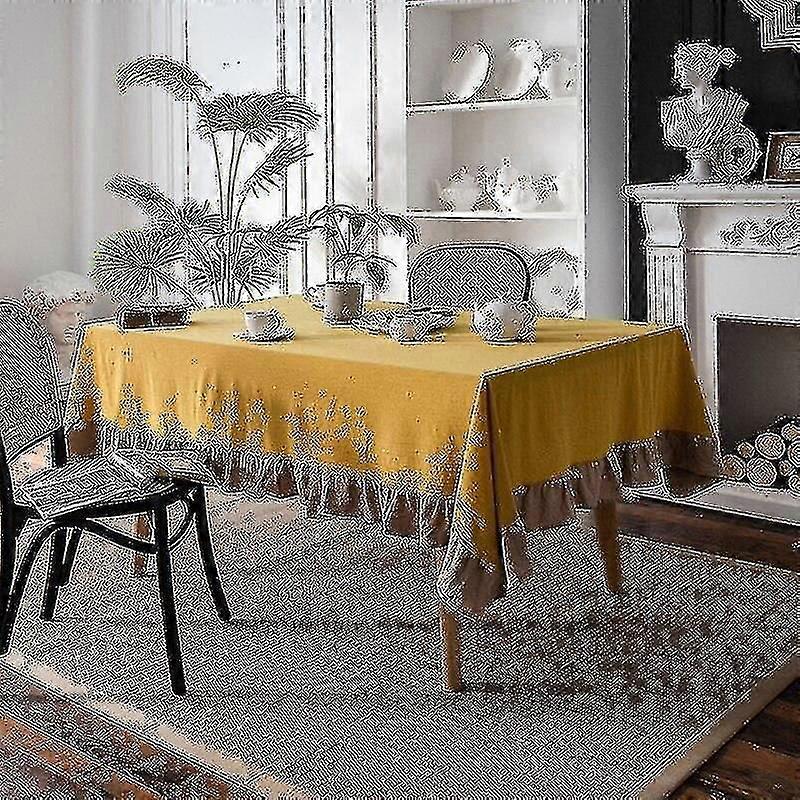 Table Cloth Cotton Tablecloth Ruffle Rectangular Tablecloths Table Cover Mantel