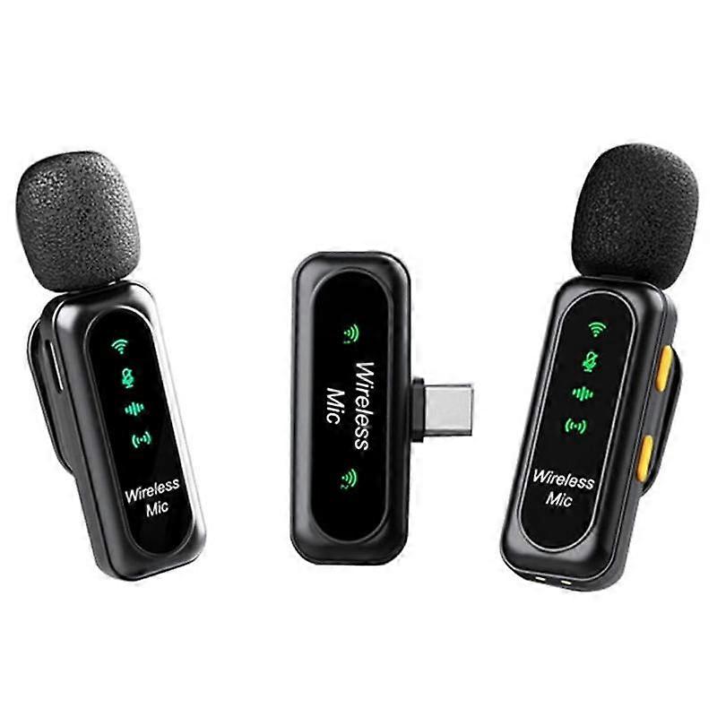 Lavalier Wireless Microphones with Dock Type-C Plug