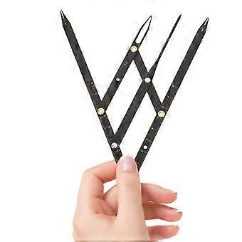 Golden Ratio Eyebrow Ruler Measuring 5Pcs Stainless Steel Sliding Tool