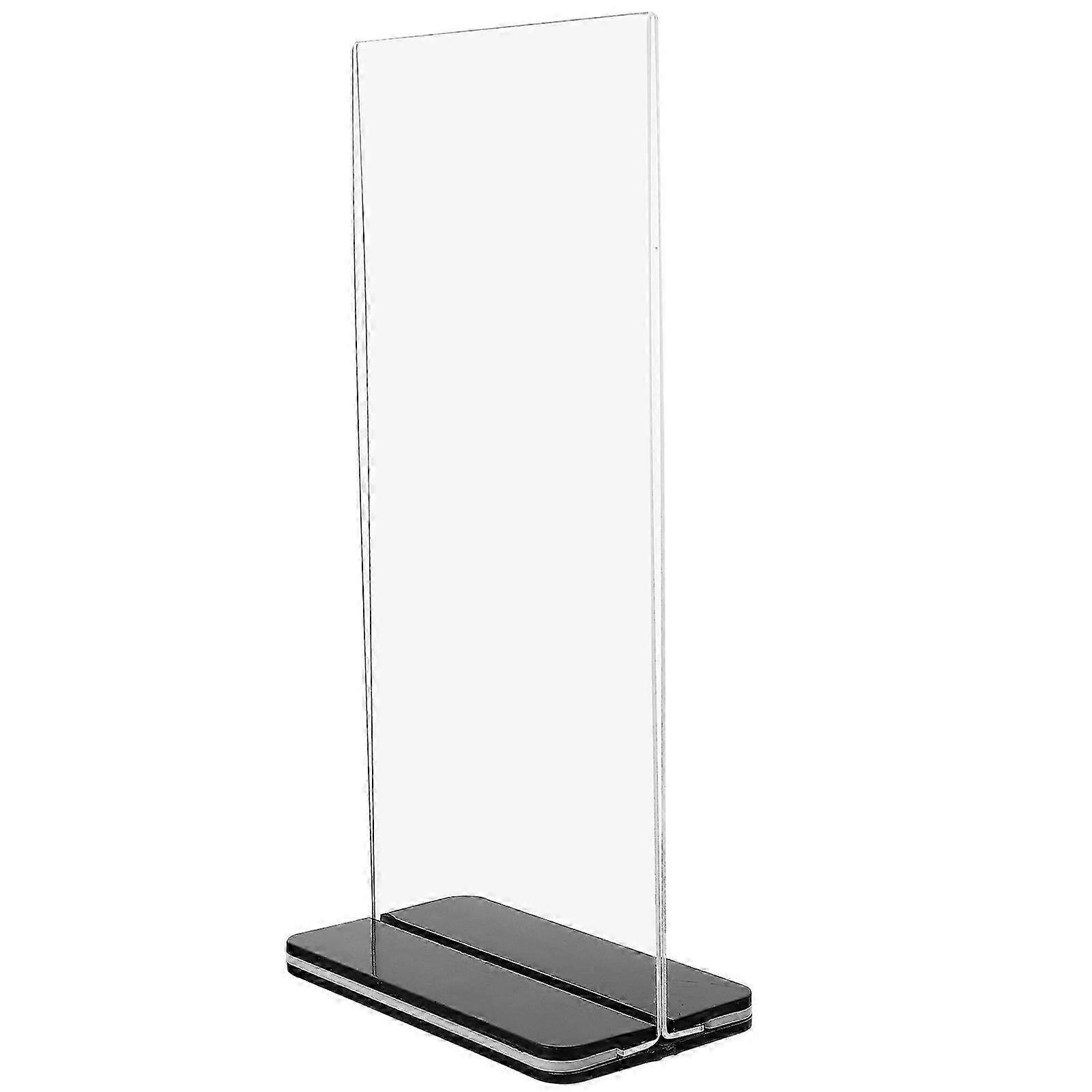 Porte-affiche transparent en acrylique, design clair, compatible avec présentoir à affiches