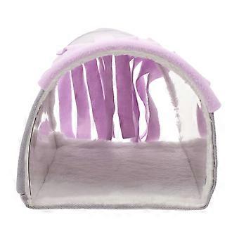Hamster Hideout Tunnel Toy for Small Pets Play Tassel Design Guinea Pig Hideout