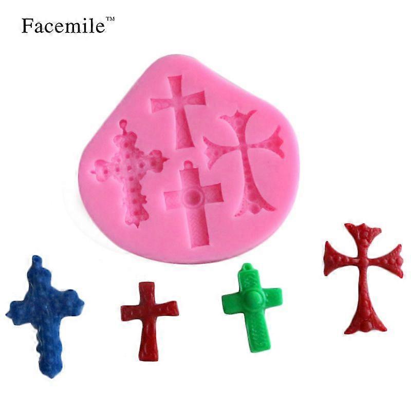 4-hole cross shape chocolate mold - 1PC