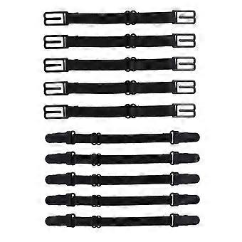 Lot de 10 cordons de suspension réglables et pratiques pour masques (noirs)