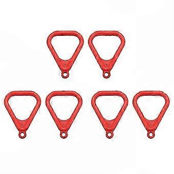 Active Outdoor Play Gear: 6X Trapeze Rings Swing Set with Monkey Bars, Jungle Gym for Kids Playground