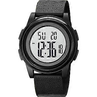 Sportieve waterdichte digitale horloges met minimalistisch design, breedbeeldweergave en rubberen band, unisex