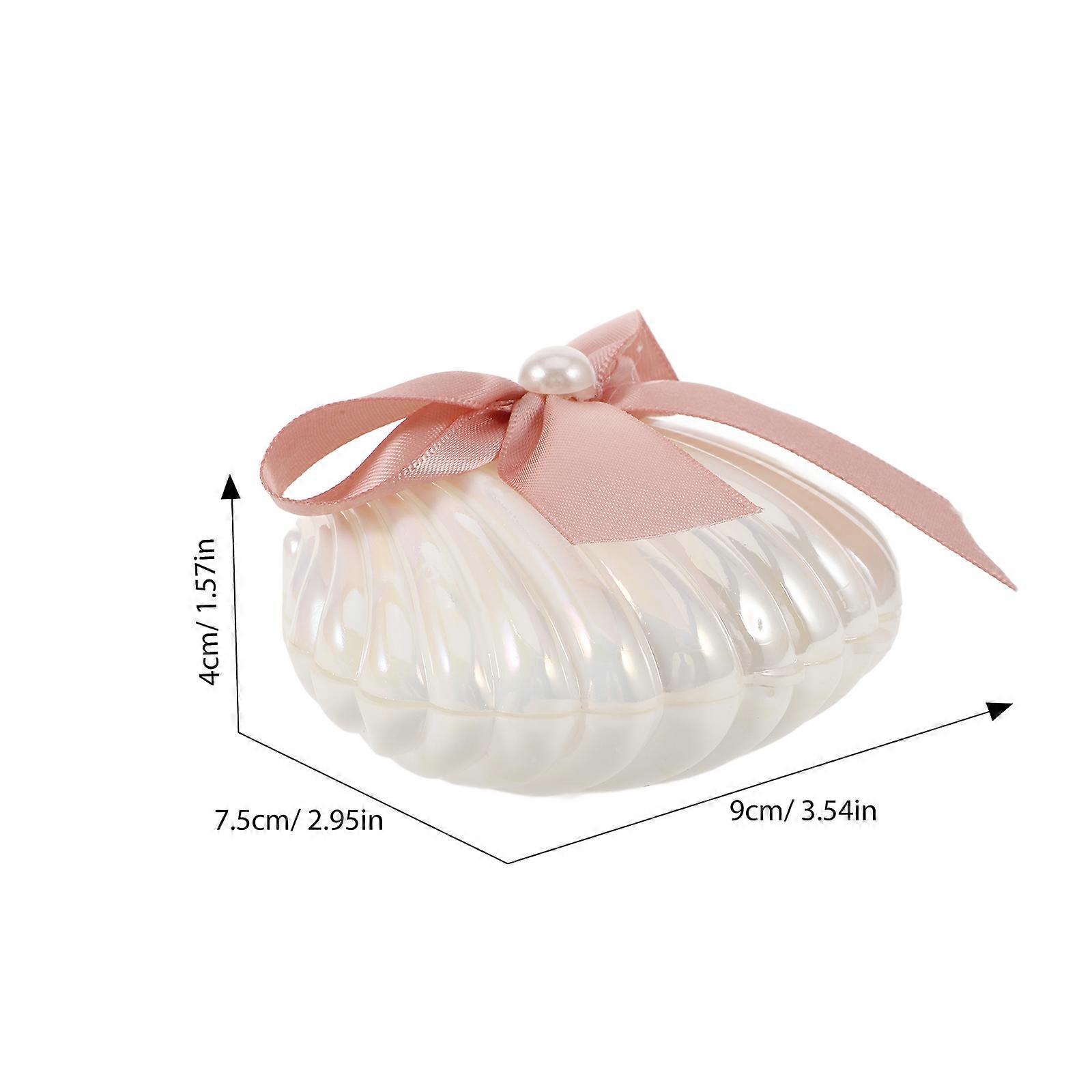 Seashell Candy Boxes for Wedding Storage Plastic Cases 6Pcs