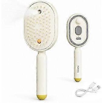 Escova de cabelo com massagem por ar e spray elétrico superior, escova de cabelo com névoa autolimpante para controle do frizz e antiestática e cuidados diários com os cabelos (rosa) YTQ