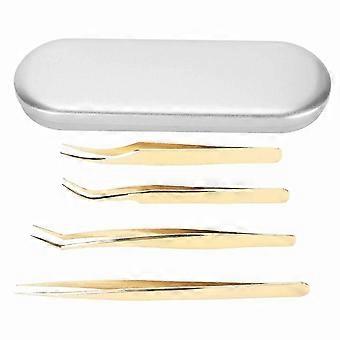 Eyelash Extension Tweezers Set Professional Stainless Steel Durable Lash Tweezers for Individuals Be