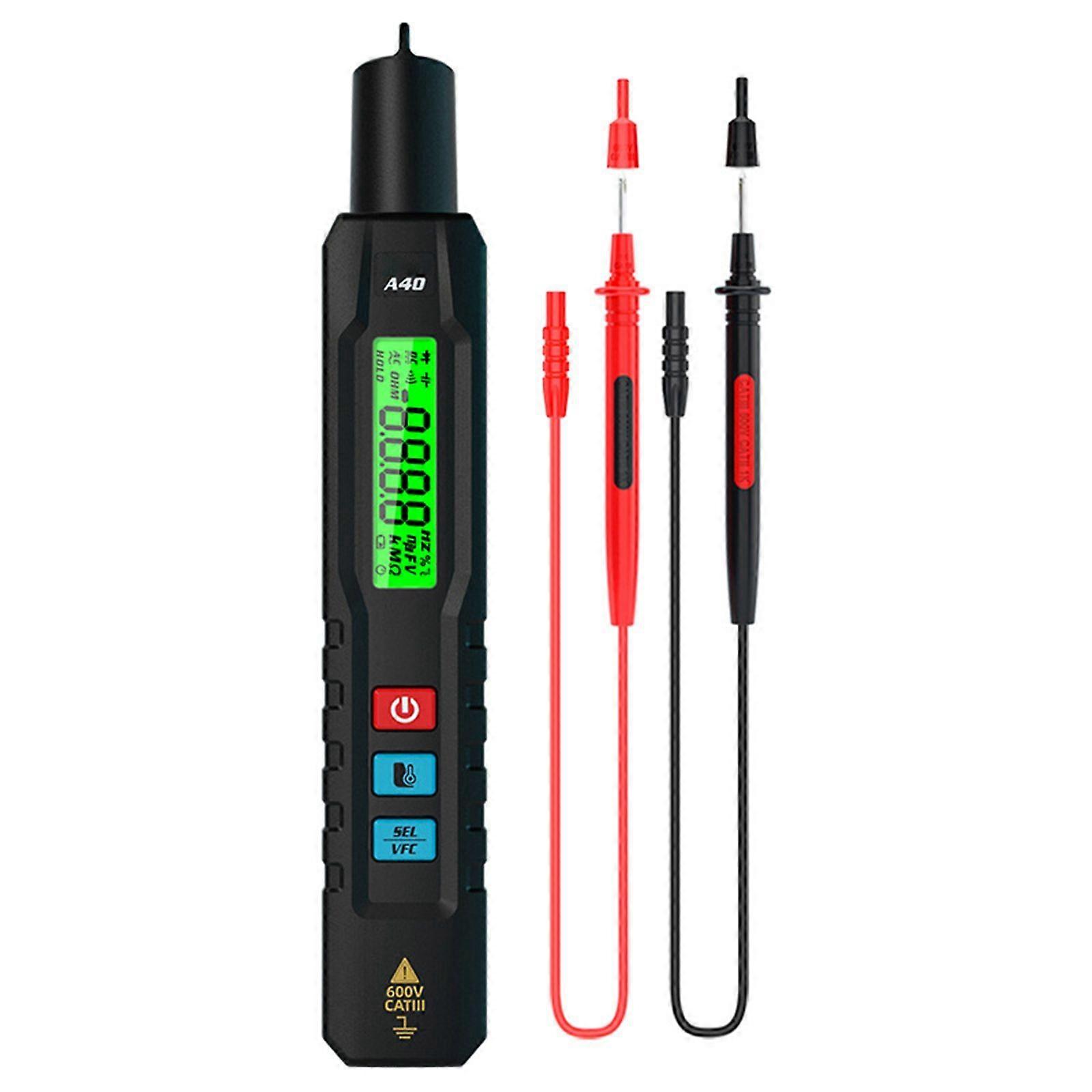 Digital Multimeter Pen Type Tester Voltmeter DC AC Voltage VFC Capacitance UK NEW