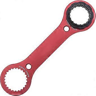 Chave de Movimento Central Dupla para Bicicleta, Vermelha, Multifuncional, Ferramenta de Reparo para Bicicleta de Montanha, Compatível com DUB TL FC32, 1 unidade, 250*68*3mm