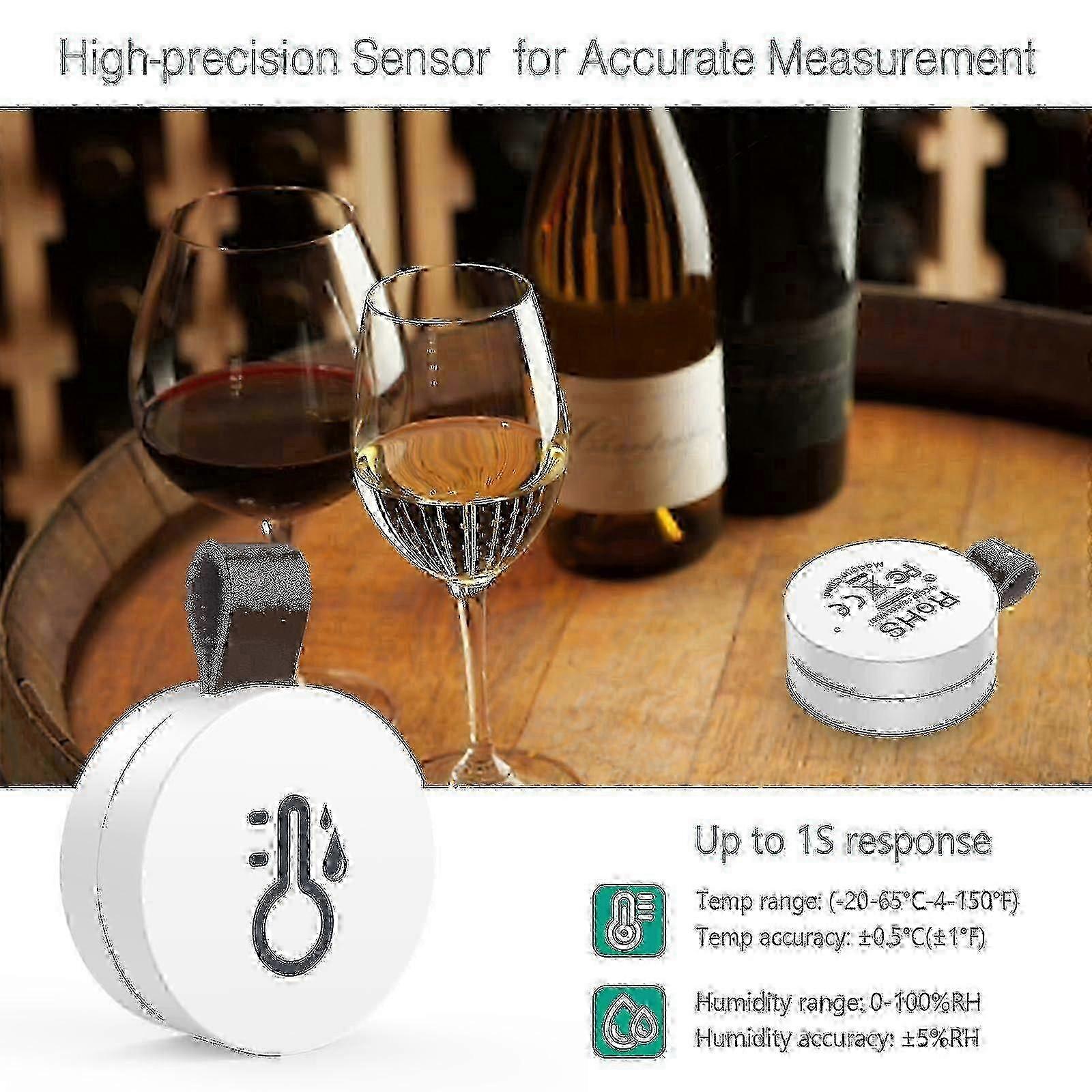 Bluetooth Thermometer Hygrometer Wireless Mini Thermohygrometer with Smart Sensor App Data Logger