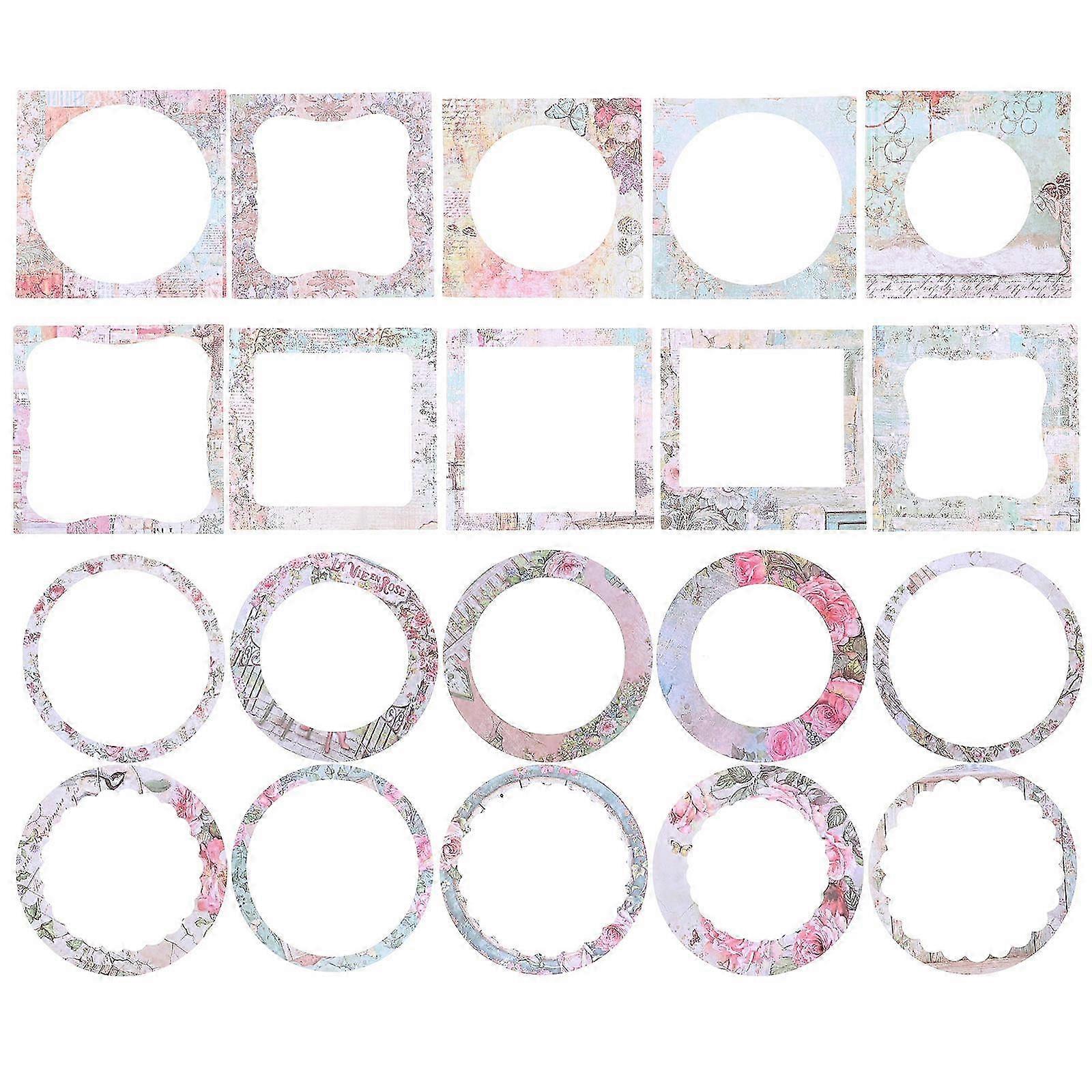 Assorted Color Creative Window Paper compatible with Decor DIY Hand Account Paper 2Sets