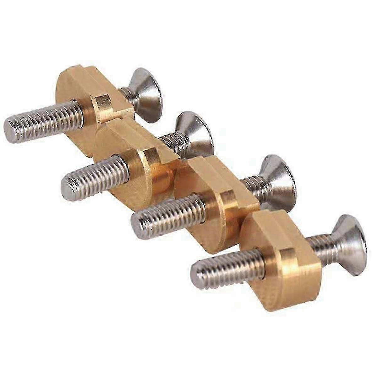4x M6 Brass Foil Mount T-Nuts