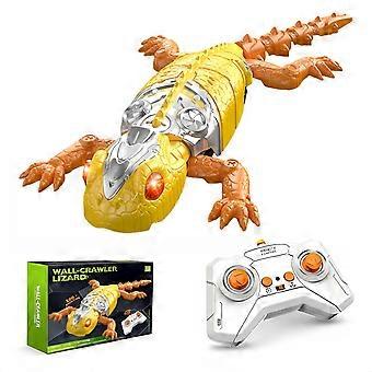 Remote Control Wall Climbing Lizard Car with 360° Rotation, Dual Mode, LED Eyes, Gift Toy for Kids