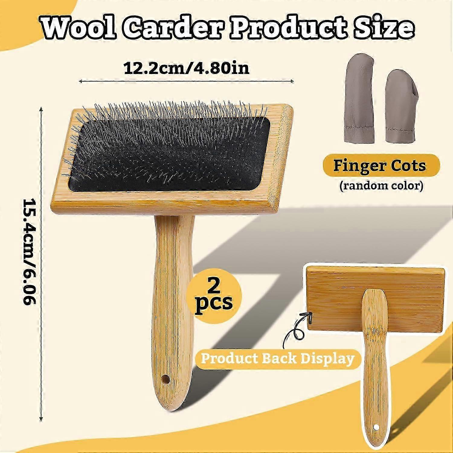Wool Carders - 2 Pack, Large Hand Carders