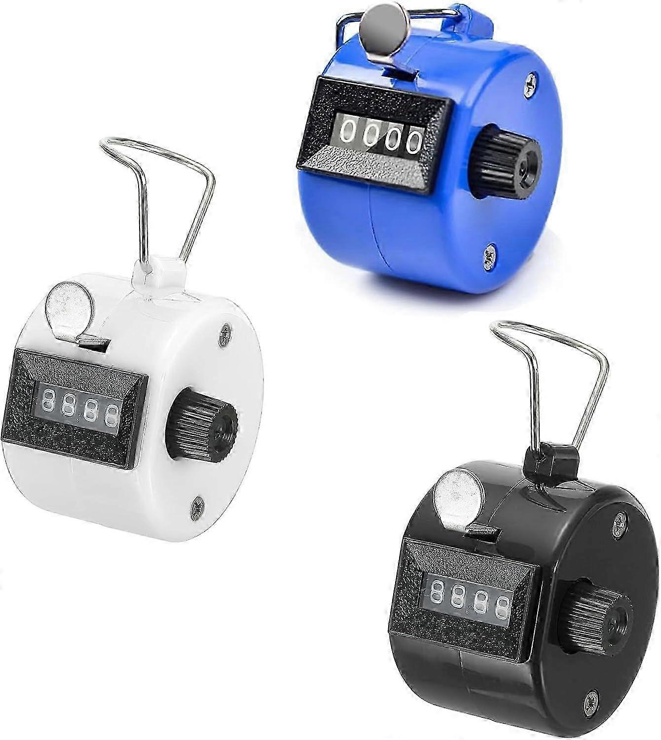 3-Pack 4-Digit Mechanical Count Clicker