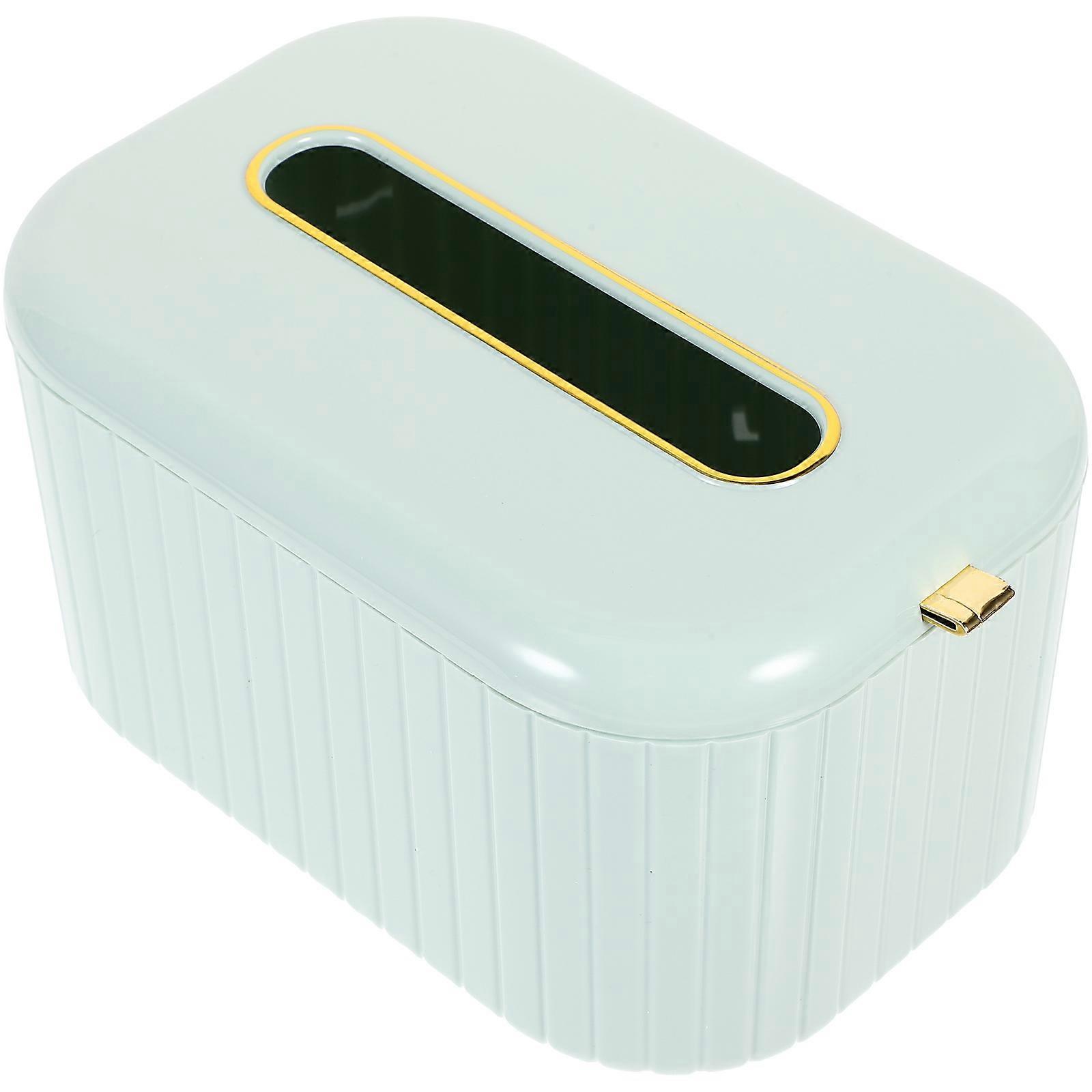 Rectangular Tissue Box Cover for Storage Sky-Blue Pet