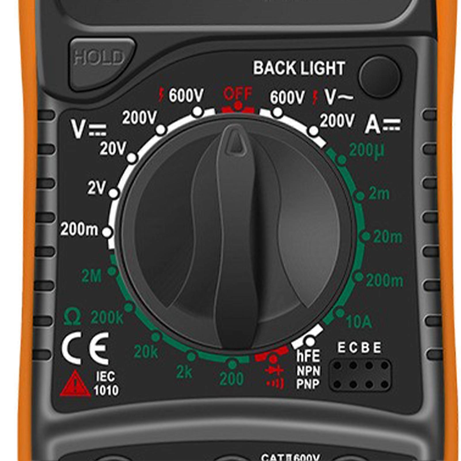 Digital Display Multimeter High Accuracy Voltage Current Resistance Meter Voltmeter Ammeter