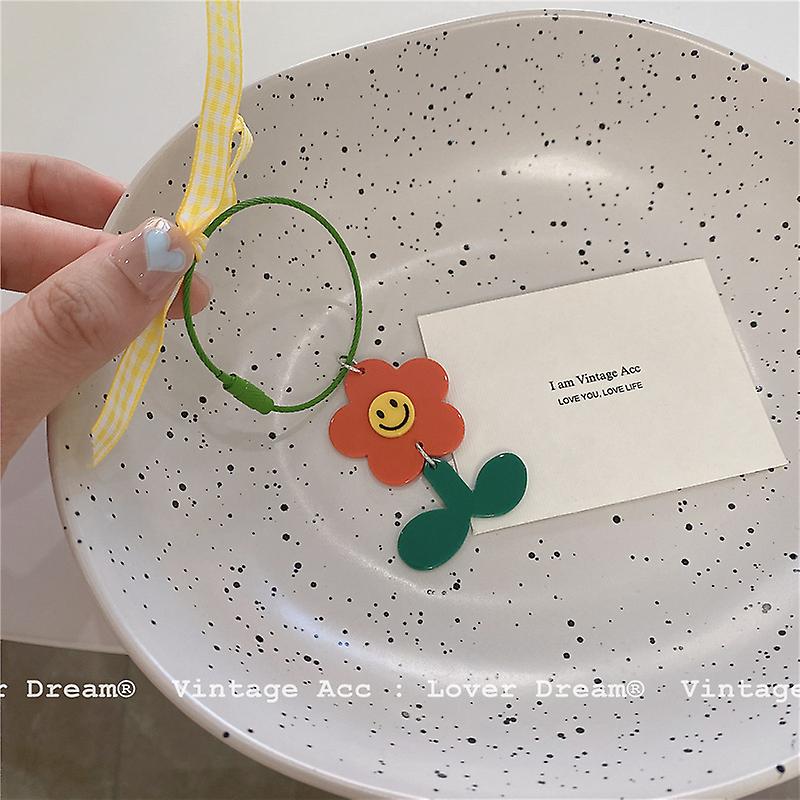 Retro Smiley Fata pandantiv culoare versatil acrilice de flori pandantiv Fata Lovely Smiley Face Pandantiv