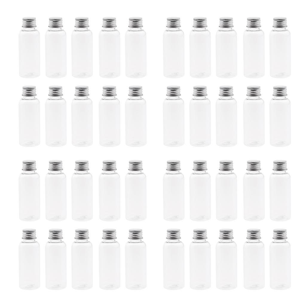 40pcs 50ml Liquid Sampling Bottle Essential Oils Lotion Cream Storage Vials