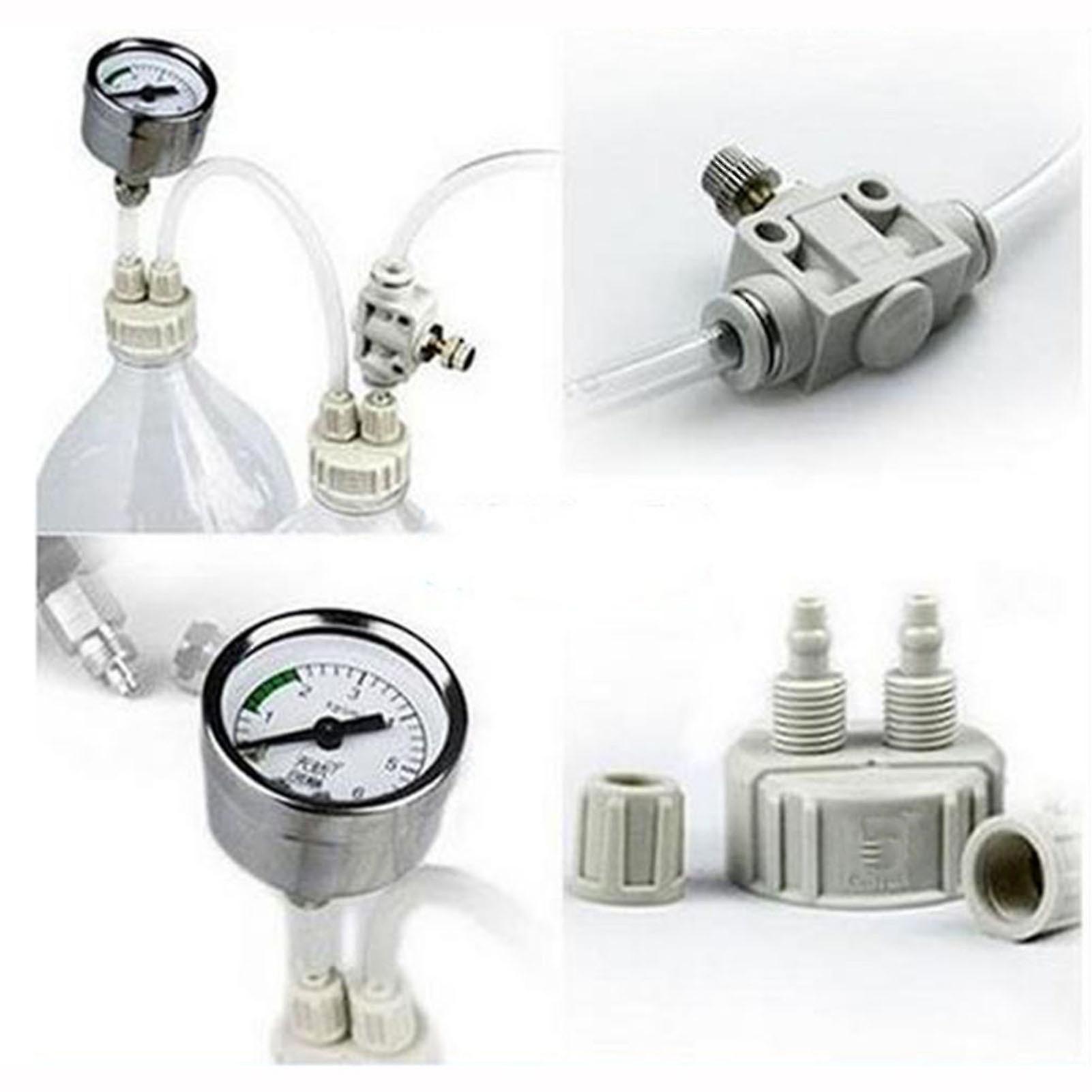 2 Stück DIY CO2 Flaschenverschluss Für Aquarium - Doppel-Brutstätte Reaktor, Kunststoff, Khaki