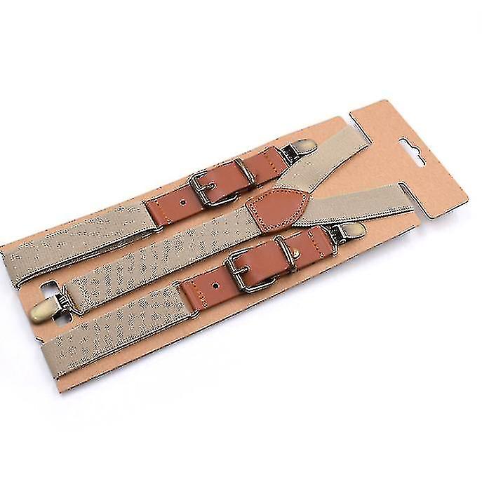 Heren Bretels Brede Y-back Bretels Solid Stretch Bretels Y-back Trigger Snap Bretels
