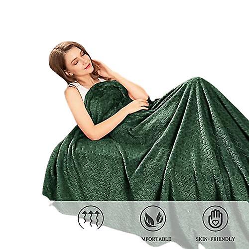 Fleece Blanket, Super Soft Flannel Comfort Blanket For Adults, Washable Lightweight Plush Blanket For Sofa Bed Office, Warm Plush Blanket For All Seas