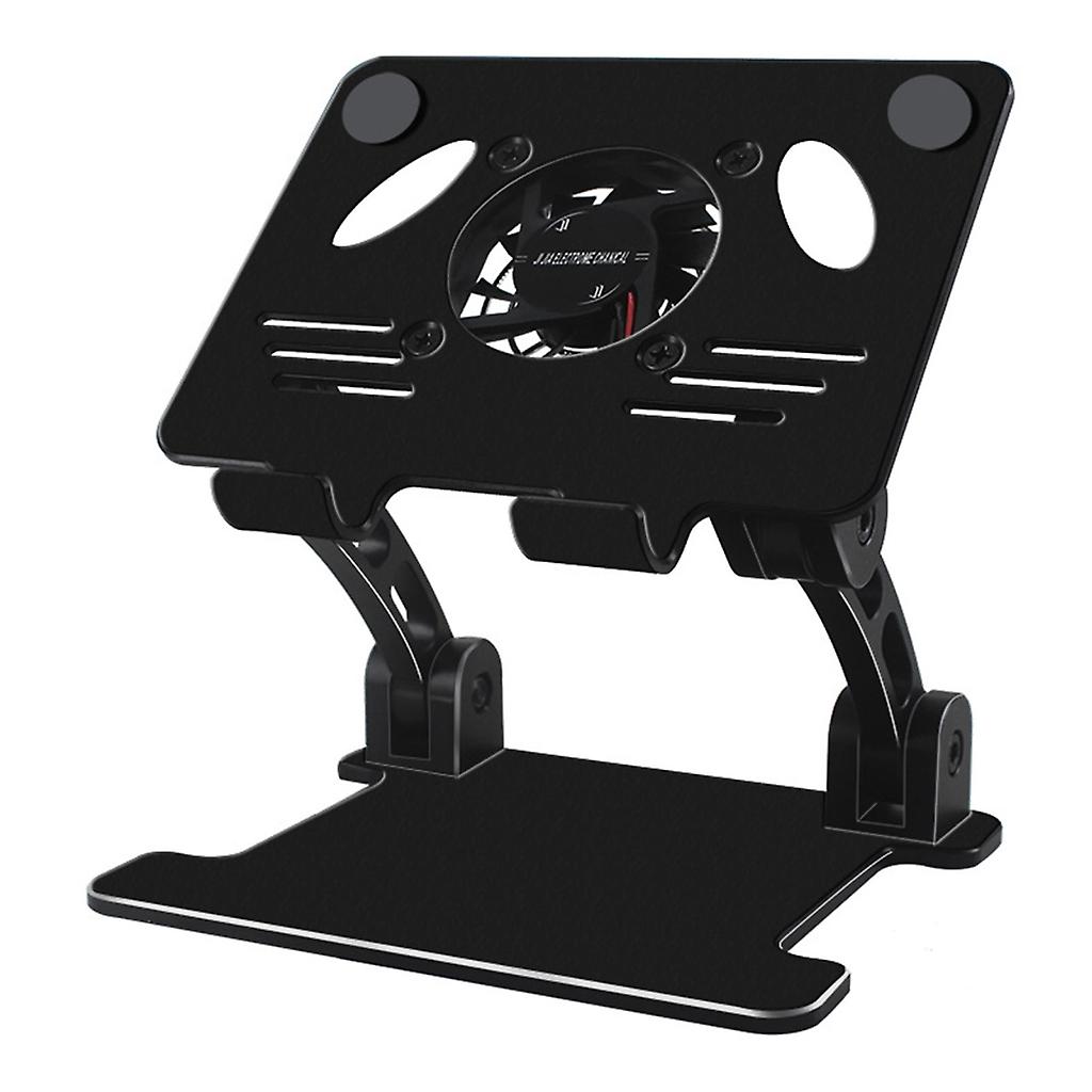 Laptop Stand Riser Adjustable with Cooling Fan Holder Desktop Foldable ...