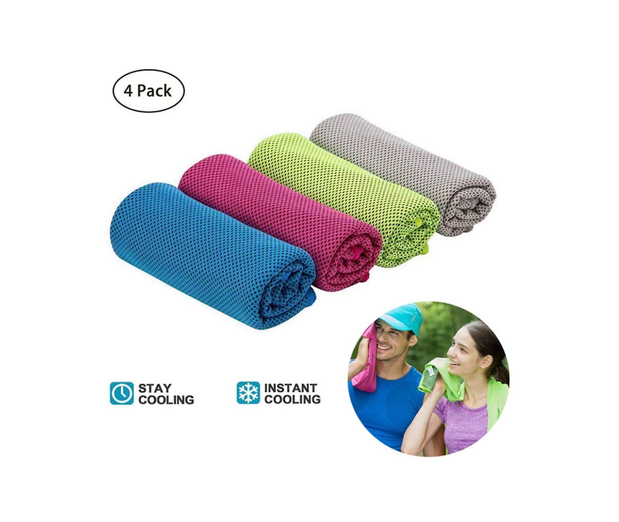 4x Cooling Sports Towel 100*30cm Fitness Cooling Towel