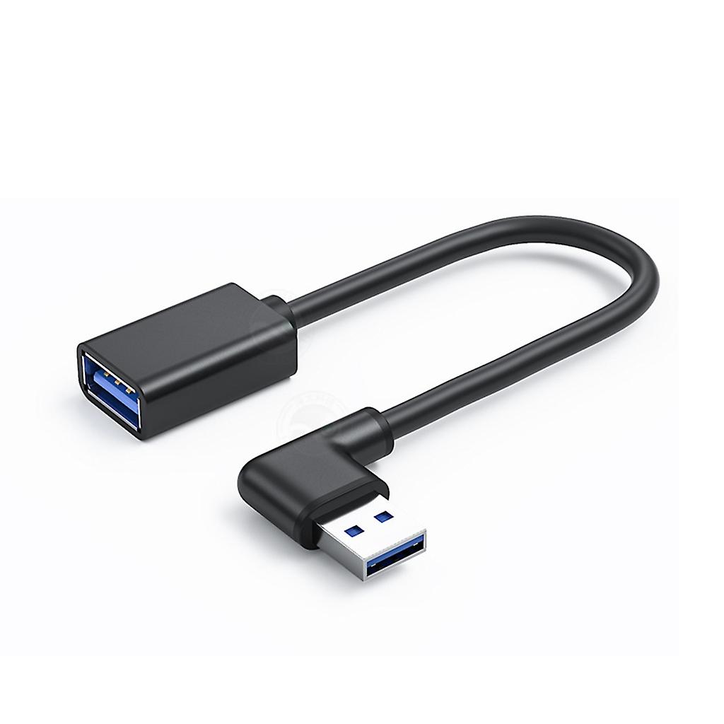 USB 3.0 Extension Cable with Left-bend /Right-bend Connector Adapter Cord Wire