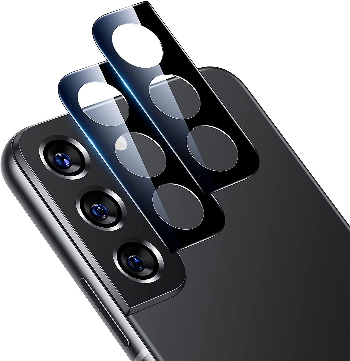 2 Pack | Camera Lens Protector Compatible With Samsung Galaxy S22 Plus (2022), Scratch-resistant Ultra-thin Tempered Glass, Black