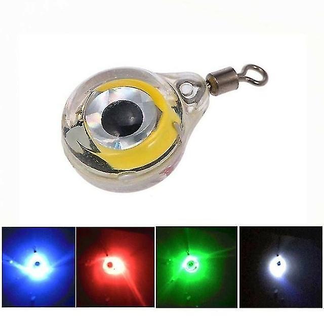 Mini Angelköder Licht Led Deep Drop Unterwasser Augenform Angeln Tintenfisch Angeln Köder Leuchtender Köder zum Anlocken von Fischen
