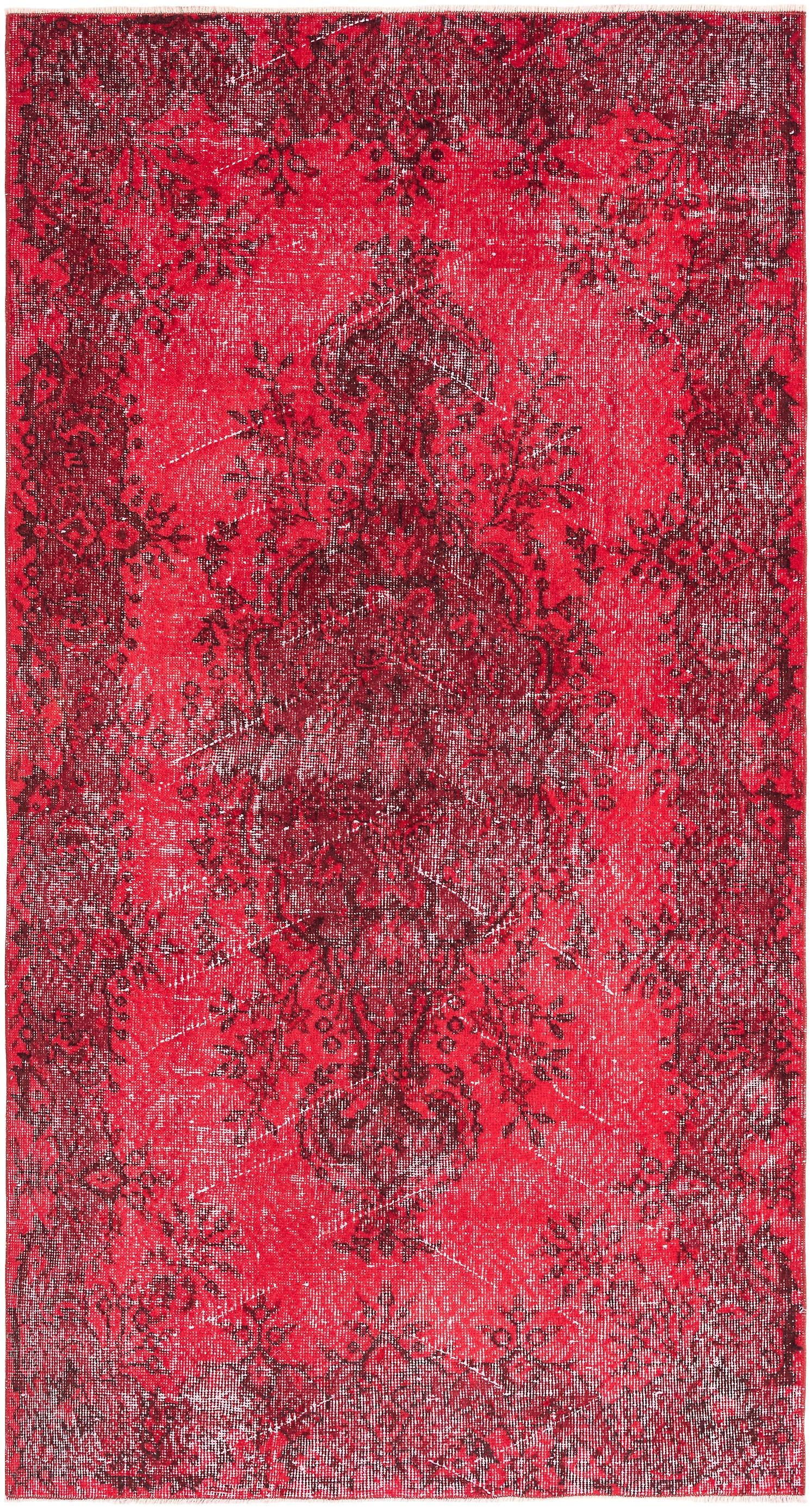 Hadorn Ultra Vintage 114x213 带红色手工火鸡地毯