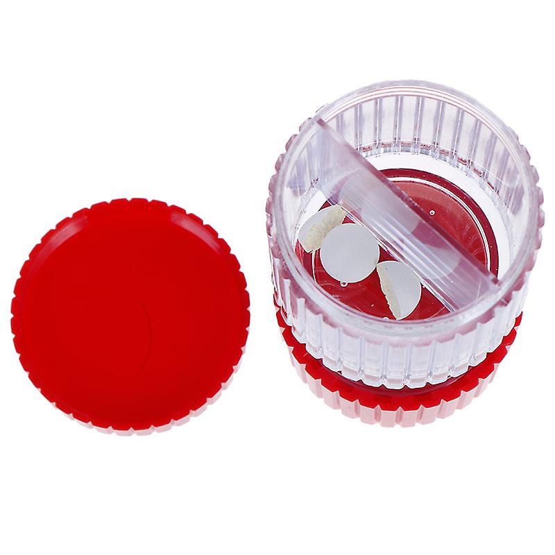 Multifunction Portable Lightweight Pill Crusher Container Pulverizer Storage Box