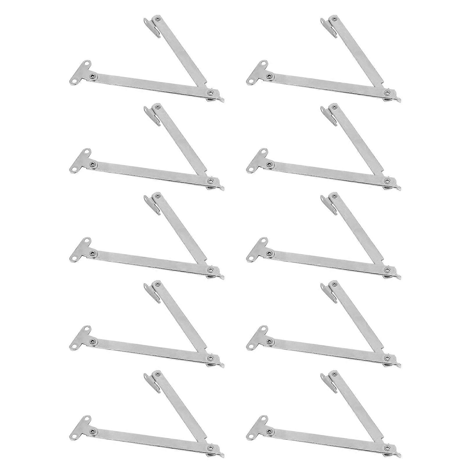 Support Hinge,Cabinet Cupboard Door Lift Up Strut Lid Flap Stay Support Hinge Hold Support(10pcs/Pack)