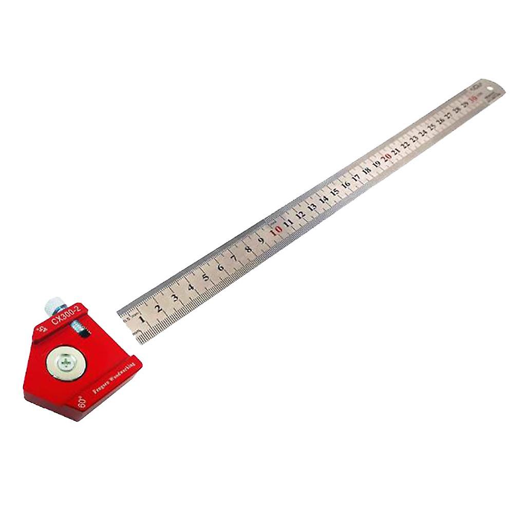 Angle Square Ruler Woodworking Scriber Ruler Carpentry Measuring Tools