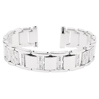 22mm Glänzendes Smartwatch-Armband für Samsung Gear S3 / Gear2 R380 / Gear2 Neo R381 / Live R382Silber (opp)