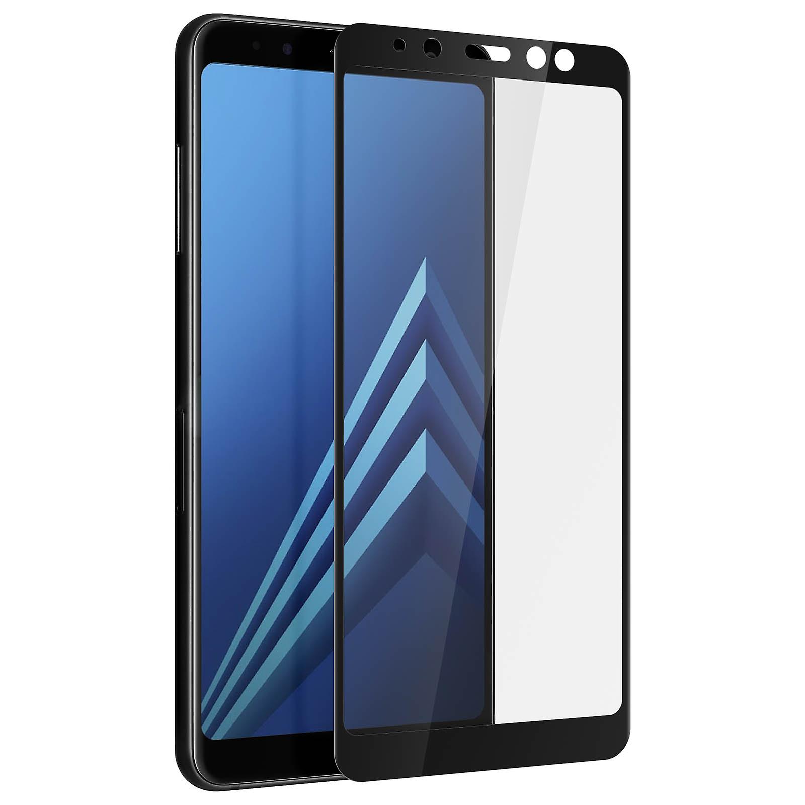 Tempered Glass Screen Protector for Galaxy A8 9H Black Contour