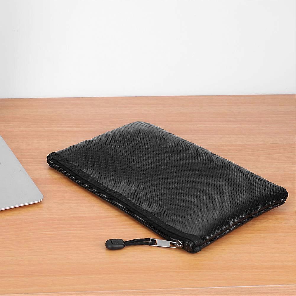 Fire Resistant Waterproof Document Bag Briefcase 29x20cm Black