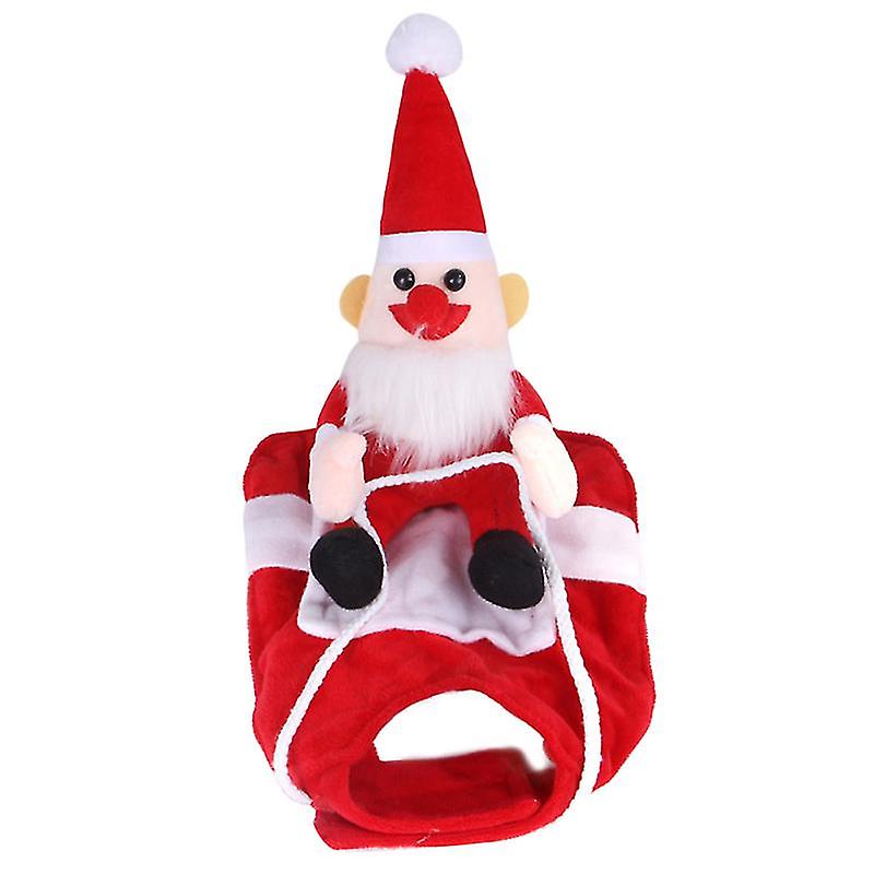 1pcs Santa Riding On Dog Costume