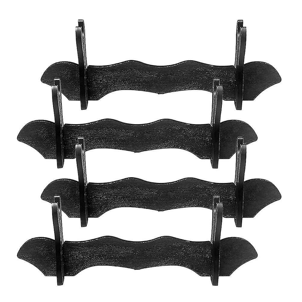 Newway 4pcs Sword Display Stand Tabletop Sword Storage Rack Reusable Sword Holder Stable Sword Rack
