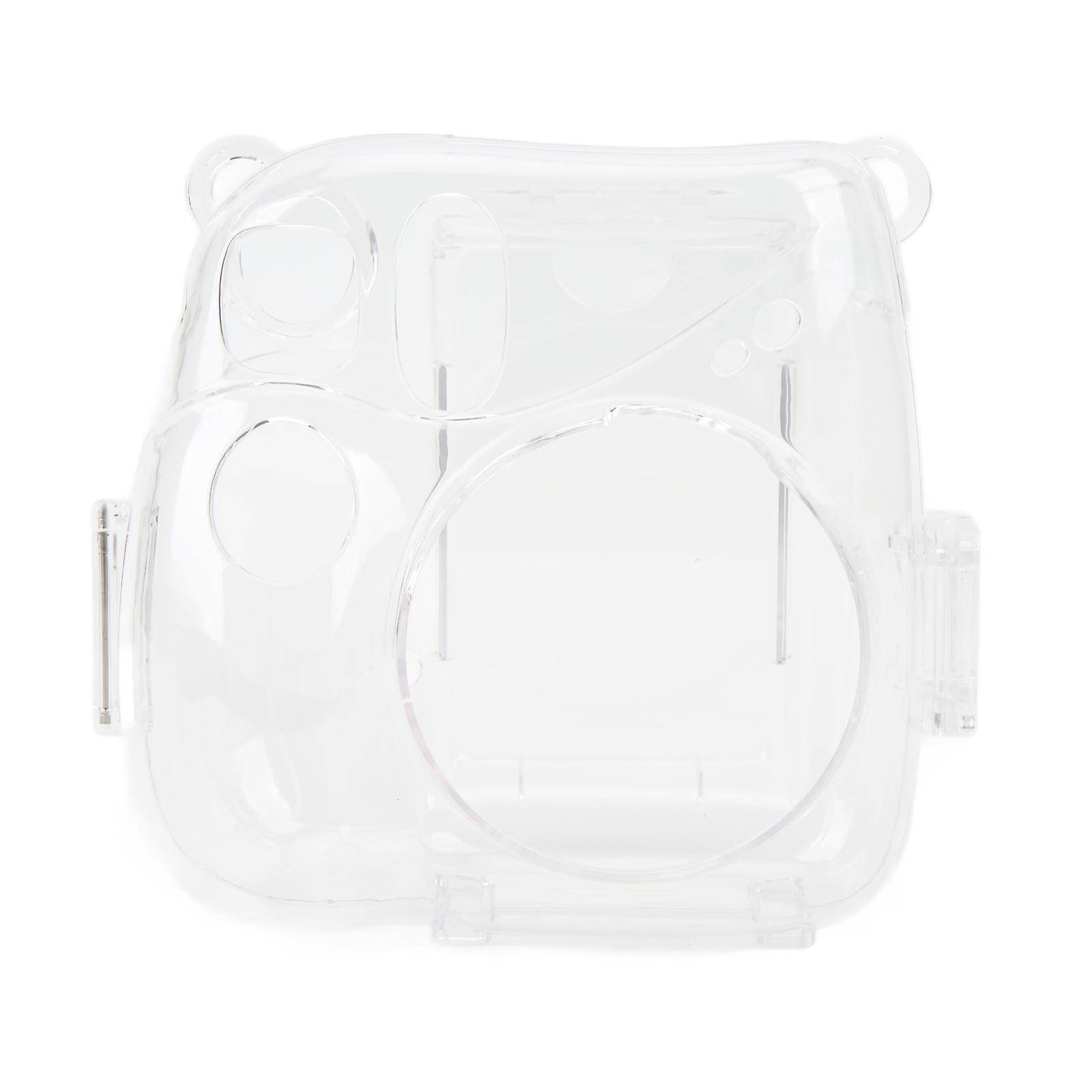 Crystal Clear Protective Case for Fujifilm Instax Mini 7+ - Durable, Easy Access & Carry