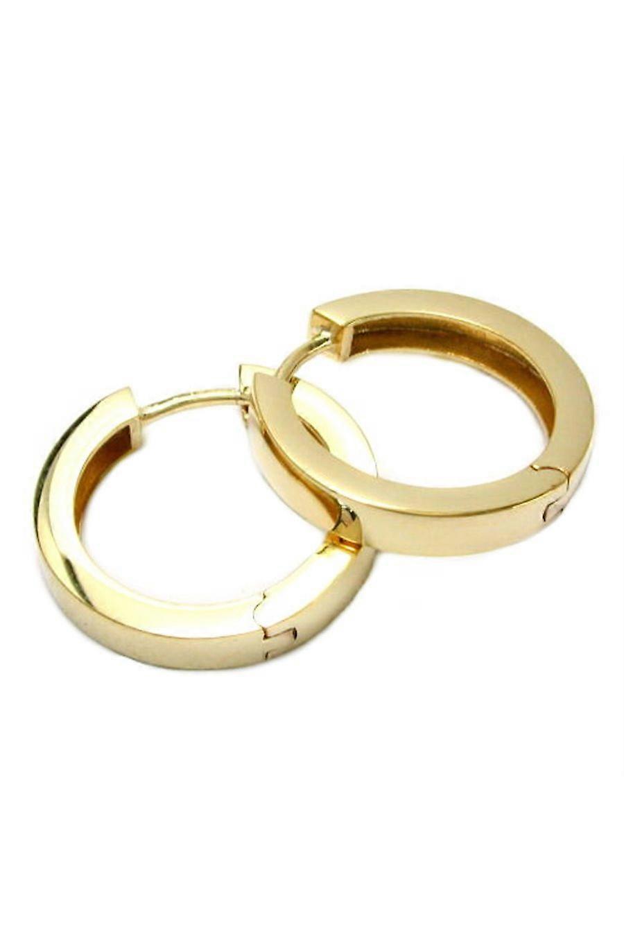 Hoop Earrings Gold Plated Silver 925 - Gl92025