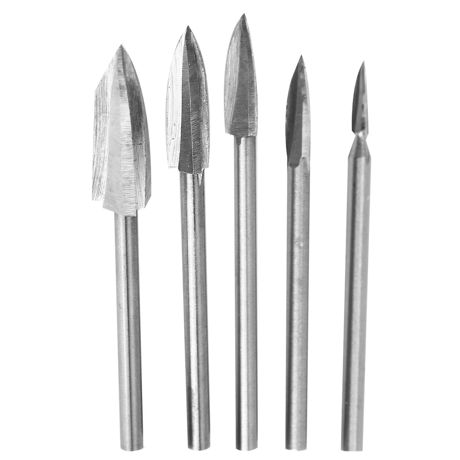 5PCS/Set Wood Woodworking Tool Milling Cutter Root Carving Tools for DIY Woodworking