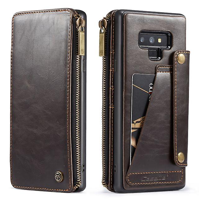 Multi-Function Zipper Case for Apple iPhone 7/8 - Brown