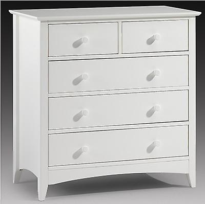 Treck White Stone 3+2 Drawer Chest