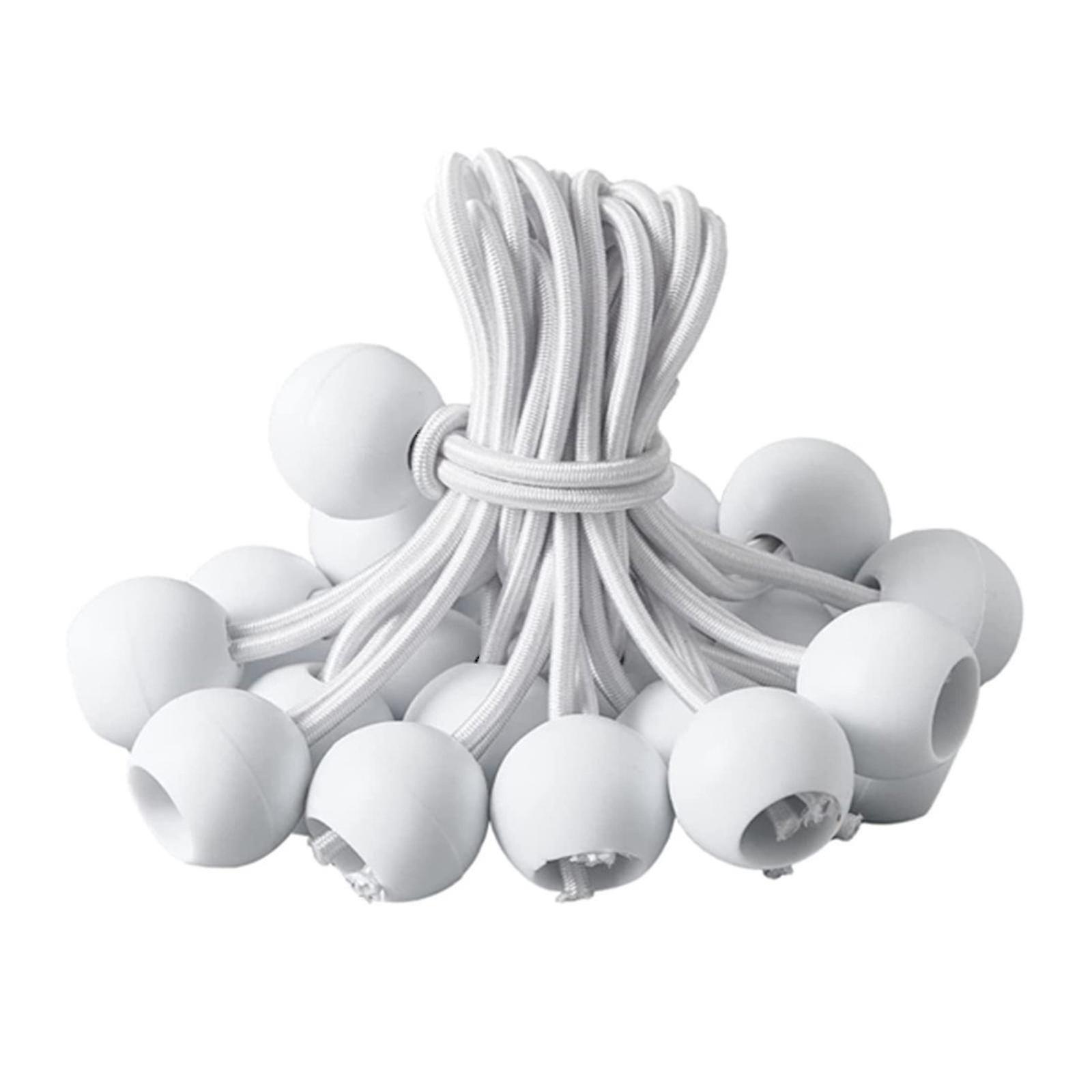 Confezione da 50 palline elastiche, palline nere, corde elastiche per teloni resistenti
